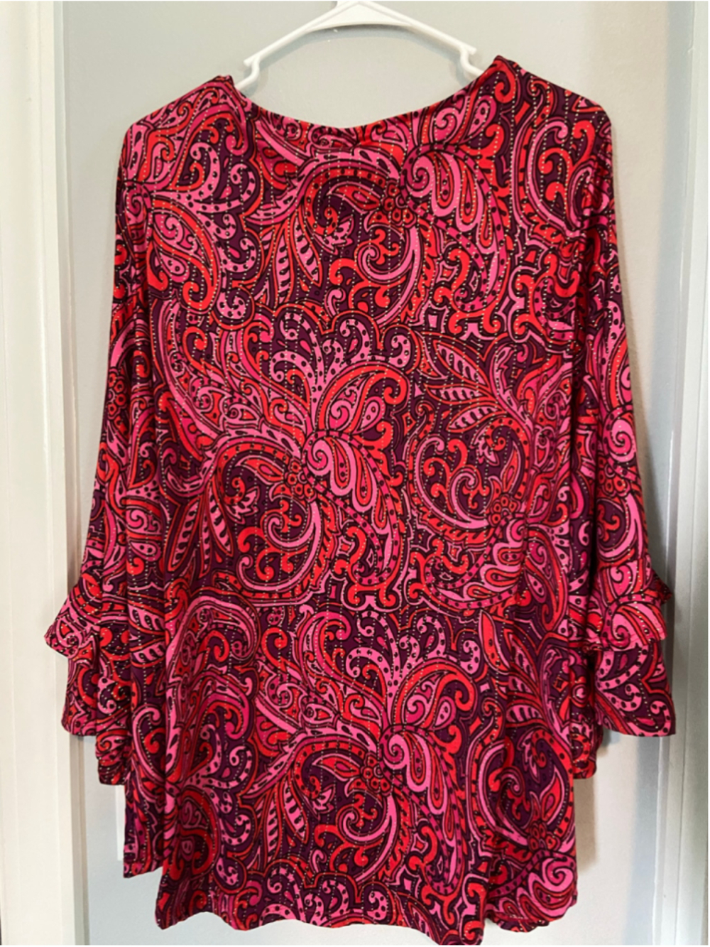 Ruby, Rd. Blouse size 2X. - Picture 3 of 8